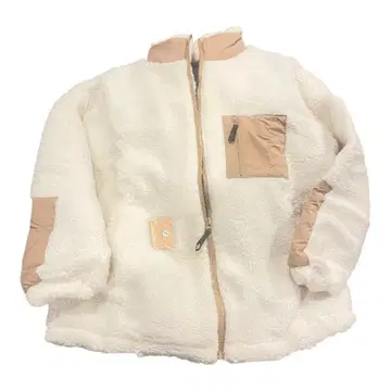 화이트 플리스 자켓 3XL