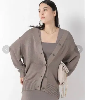 새상품급 Chaos 카오스 실크 혼방 니트 가디건