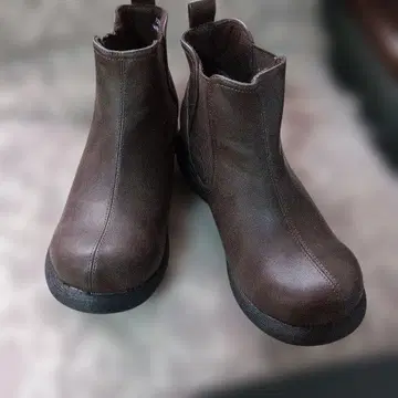 너트 월드 브라운 사이드 고어 부츠 M