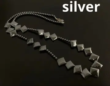 silver 헤마타이트 목걸이