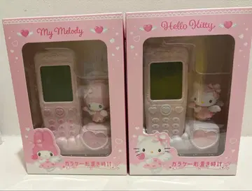 산리오 폴더폰 모양 탁상시계 헬로키티 마이멜로디 키티 마이멜로 새상품