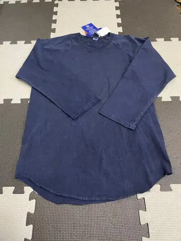 7부 기장 M GoodOn 굿온 t셔츠 래글런 네이비 블루 계열 새상품