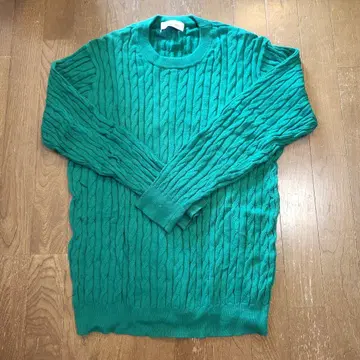 GREEN LABEL RELAXING 터콰이즈 니트