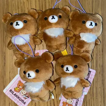 코리락쿠마 밴딩 끈 포함 마스코트 5체 세트