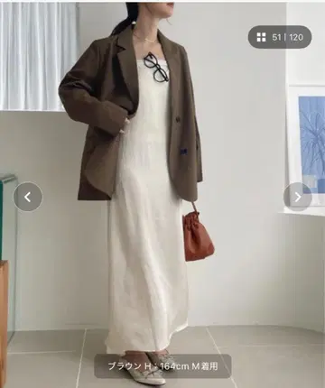 ada 브라운 더블 버튼 테일러드 자켓