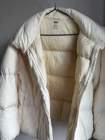 UNIQLO 나노 디자인 다운 자켓 M 아이보리