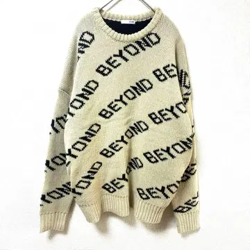 GYDA 제이더 BEYOND 로고 니트 스웨터 오버 사이즈 F