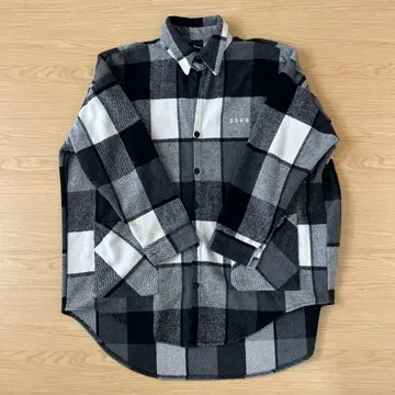 BAGARCH 플란넬 셔츠 체크 셔츠