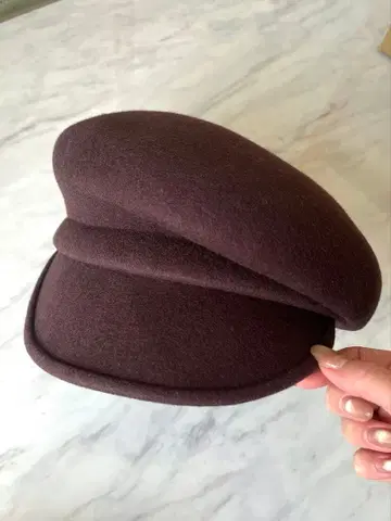 CA4LA 헌팅 캡 브라운 다크 브라운 울 카시라