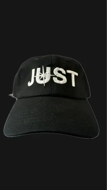 JUST 자수 캡 블랙 vallad io