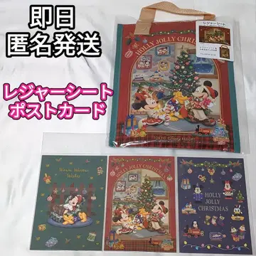 디즈니 크리스마스 2024 돗자리 엽서 세트