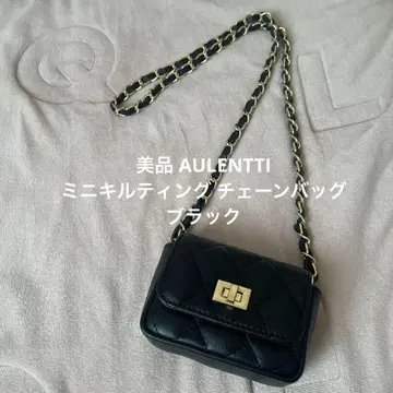 새상품급 AULENTTI 오울렌티 미니 퀼팅 체인 백