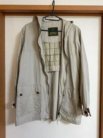 GRENFELL 베이지 빈티지 마운틴 후드티