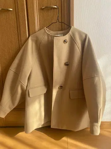 hinari 베이지 피 코트 S 사이즈