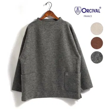오르치발 울 티셔츠 스웨터 니트 그레이