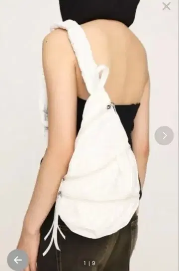 개더 숄더백 원 숄더백 바디백 화이트 화이트