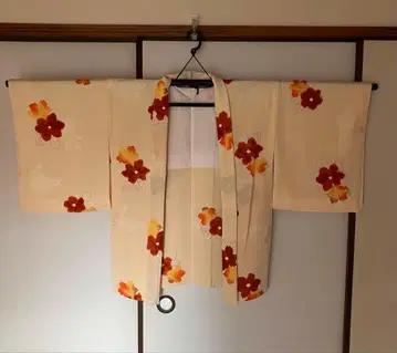 꽃무늬 겉옷 크림색 오렌지 빨강 [ 교육용 실 포함 ]