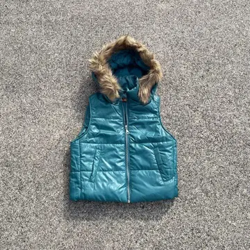 y2k 00s 빈티지 퍼 다운 베스트