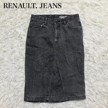 르노진스 데님 타이트 스커트 아름다운 실루엣 캐주얼 스트레치 무지