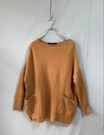 프레임워크 캐시미어 혼방 빅 포켓 오버 사이즈 니트 브라운 계열