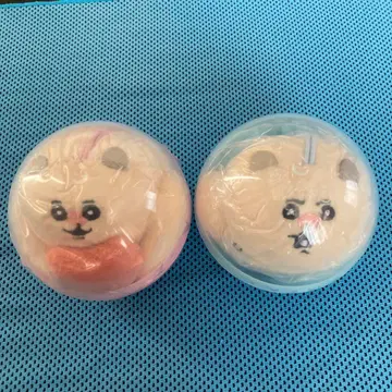 근육햄스터 햄짱 봉제 인형 마스코트 2개 세트 LOVE와 오싹