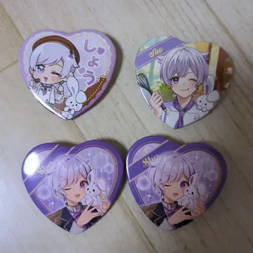 이레귤러즈 쇼토 하트형 캔뱃지 4개 세트