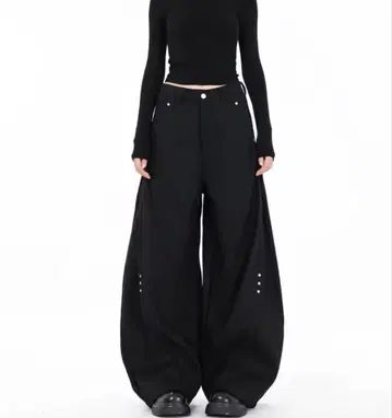 [유행하는 롱 레그 효과 디자인!] 커브 팬츠