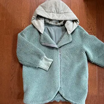 코트 아우터 블루종 그린