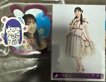 노기자카46 이치노세 미쿠 노기자카 카페 코스터 캐리커처 사진 세트