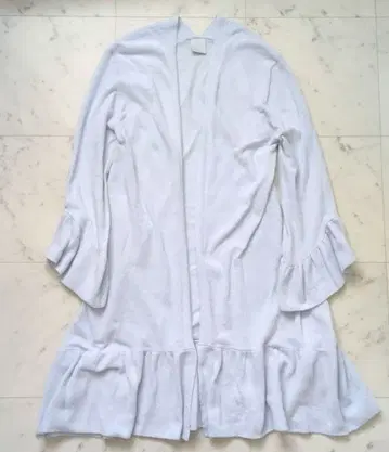 젤라또피케 뮈샤 프릴 롱 가디건 블루