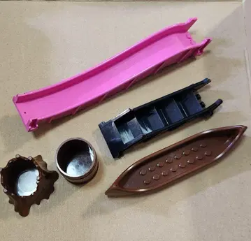 LEGO 미니 피규어 미끄럼틀 나무 그루터기 통 계단 카누 세트 309