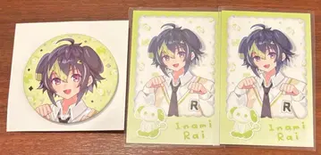 니지산지 원냥 days vol.2 폴라로이드풍 카드 캔뱃지 이나미 라이