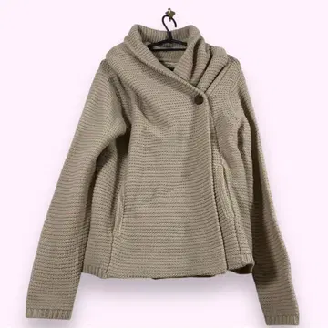 Saburoku 후드 부착 니트 가디건  양모 30% [ M ]