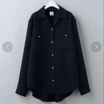 ROKU 폴리에스테르 레이온 셔츠 다크 네이비