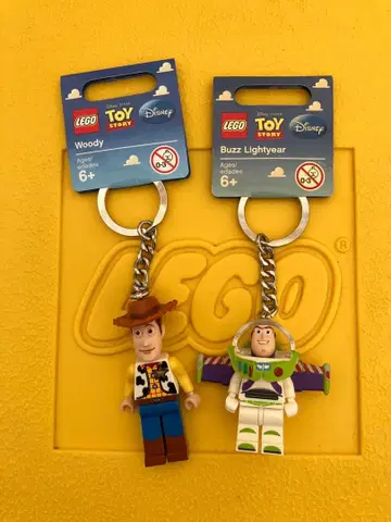 레어 정품 미사용 새상품 LEGO 토이 스토리 우디 버즈 키링