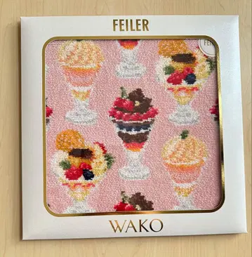 와코 페이러 손수건 WAKO PARFAIT 핑크