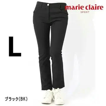 마리끌레르 여성용 9부 팬츠 L 사이즈 블랙 골프웨어