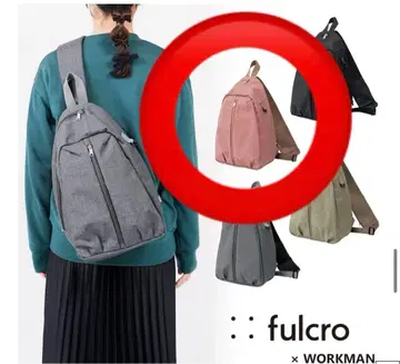 fulcro x WORKMAN 발수 크로스 바디백 더스티 핑크
