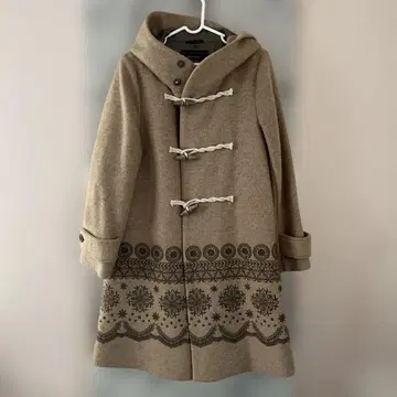 새상품급.SUPER HAKKA BOUQUET 자수 더플 코트