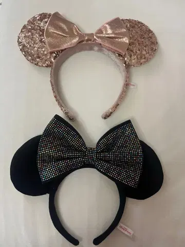 미키 귀 머리띠 2세트