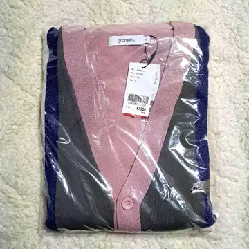 graniph 오터스 핑크 긴팔 가디건 L 미개봉 새상품