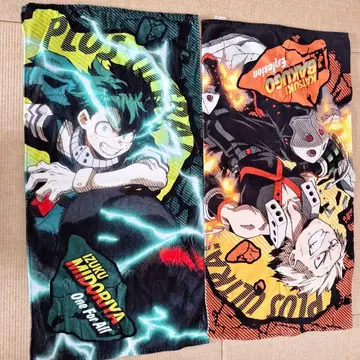 미도리야 이즈쿠 바쿠고 카츠키 디자인 타월 2장 세트