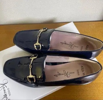 긴자 카네마츠 네이비 로퍼 아쿠아벨 시리즈