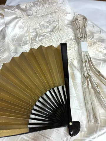 혼례용 허리띠, 오비 장식 천, 부채 세트