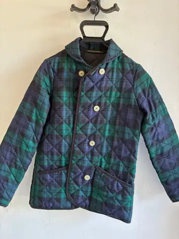 MACKINTOSH 퀼팅 자켓 그린 네이비