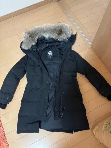 퍼 블랙 롱 다운 자켓