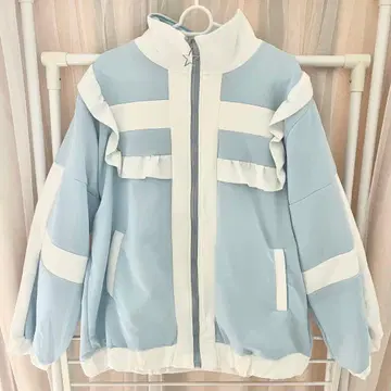 천사계 패션 스카이블루계 세일러 후드티 블루종 프릴