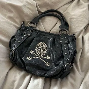 [ Y2k ] 스컬 모티브 해골 블랙 숄더백 고딕