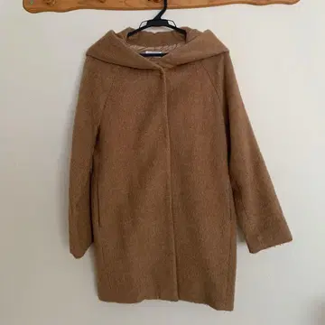 LEPSIM 후드 부착 롱 코트 M 베이지