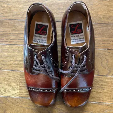 Lon 가죽 캐주얼 슈즈 브라운